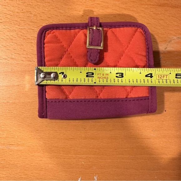 Vera Bradley Set of 3 in Burgundy. Cosmetic Pouches & Card/ID Holder EUC-NWT - Picture 7 of 16